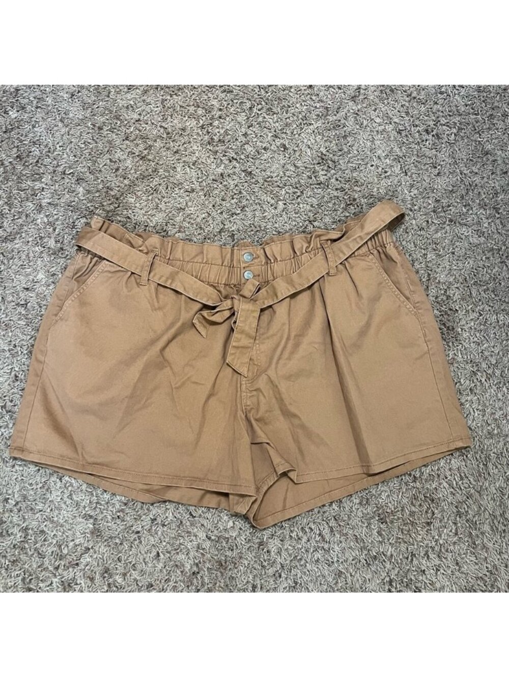 High Waist Tan Shorts